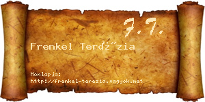 Frenkel Terézia névjegykártya
